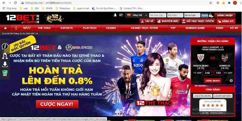 Tại sao nên chọn cá cược tại 12Bet?